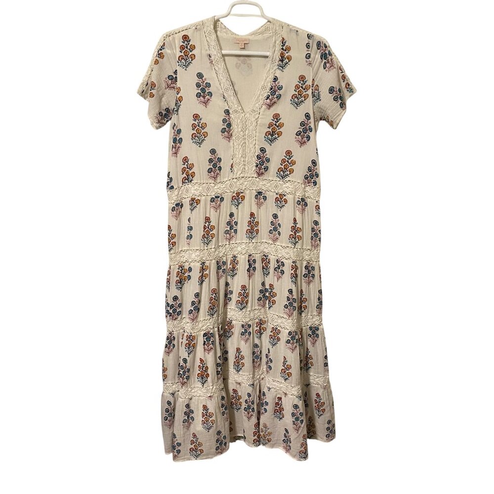 Pink Chicken Floral Maxi Dress Size Medium - Picture 9 of 12